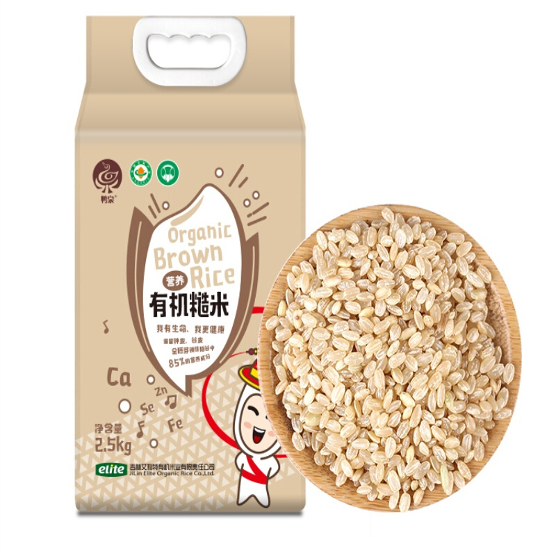 基地直发-鸭泉有机糙米2.5公斤、天天向上推荐！