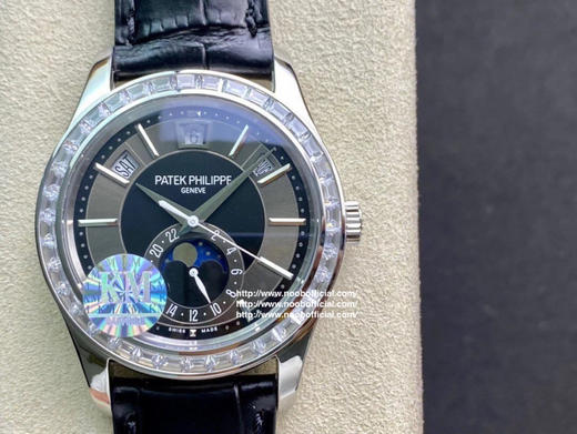 KM 百达翡丽复杂功能计时5205G面世，历经两年不断对机芯进行改造与调试 一贯追求以原装工艺为目标，尺寸40cm 商品图0