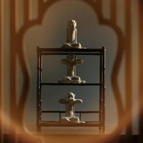 龙德堂陶艺 《克己复礼 三不猴》紫砂禅意雕塑 (库存询客服)