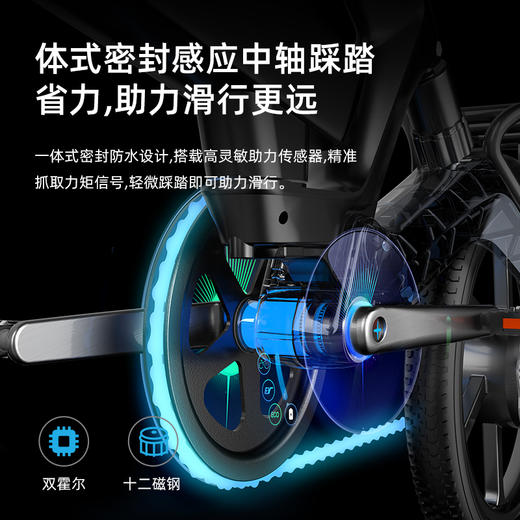 正步 新款折叠电动自行车 小型助力代步驾国标男女士超轻锂电瓶车 商品图3