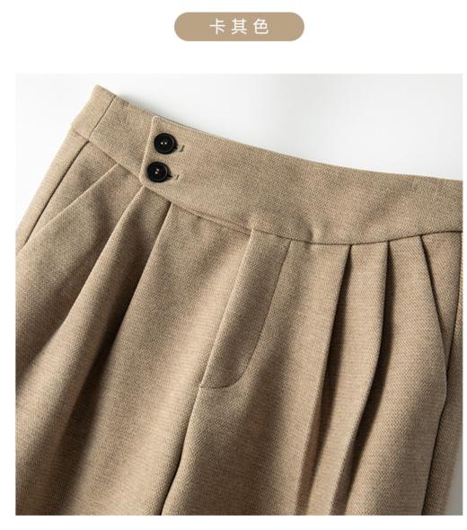 高腰显瘦 | 日单毛呢小脚哈伦裤烟管裤 商品图3