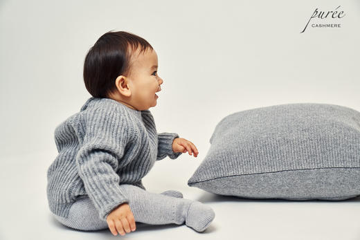 #2018 「BABY FISHERMEN DUO」100% CASHMERE 宝宝渔夫针织衫+小围巾套装 商品图2