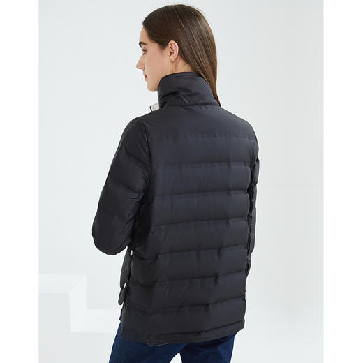 EITIE爱特爱冬季新款通勤简约短款显瘦轻薄立领保暖羽绒服女6411101 商品图9