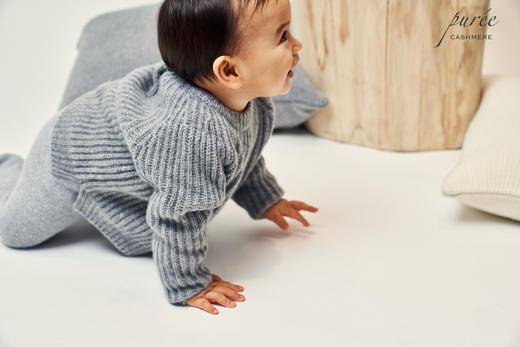 #2018 「BABY FISHERMEN DUO」100% CASHMERE 宝宝渔夫针织衫+小围巾套装 商品图3