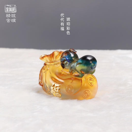  心缘堂 琉璃 代代有福猪可爱琉璃小猪生肖猪礼盒茶宠茶道配件 商品图2