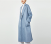 高级感 | 长款经典系带水波纹羊毛羊绒混纺大衣 商品缩略图1