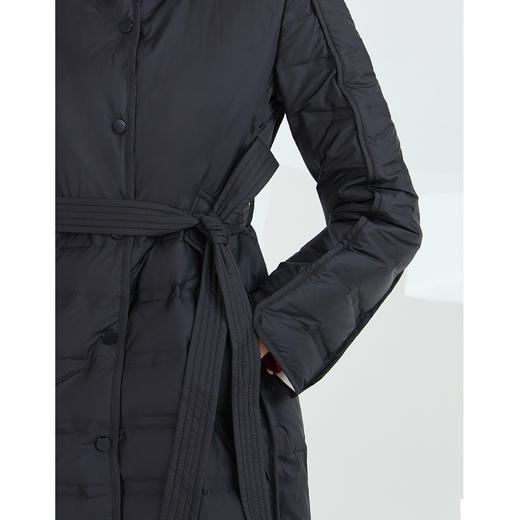 EITIE爱特爱冬季新款简约收腰显瘦立领防风保暖连帽羽绒服女6411102 商品图10