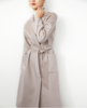 高级感 | 长款经典系带水波纹羊毛羊绒混纺大衣 商品缩略图5