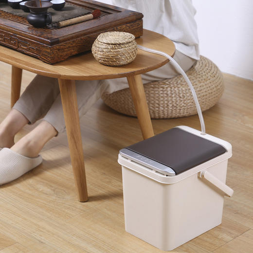 茶渣桶-智能感应弹盖拉盖废水桶 商品图2