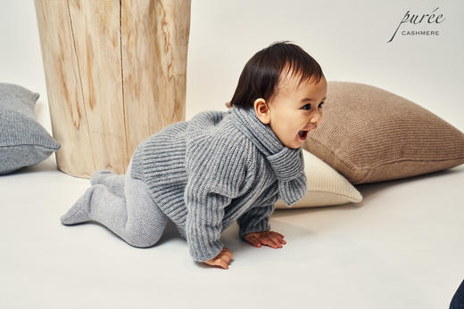 #2018 「BABY FISHERMEN DUO」100% CASHMERE 宝宝渔夫针织衫+小围巾套装 商品图1