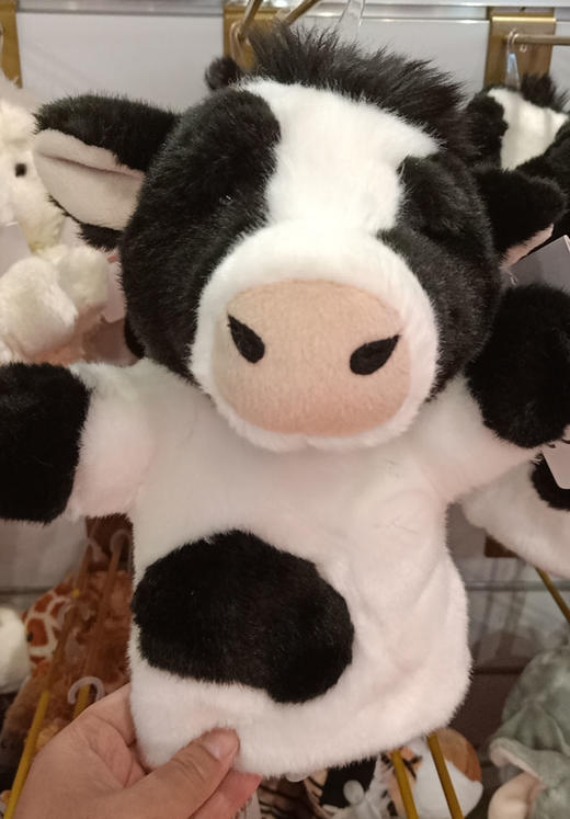 动物手偶系列-狮子/绵羊/牛/白猫/刺猬 商品图6