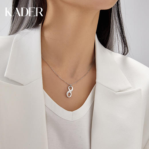 kader纯银项链男女ins潮嘻哈简约气质百搭几何吊坠精致生日礼物