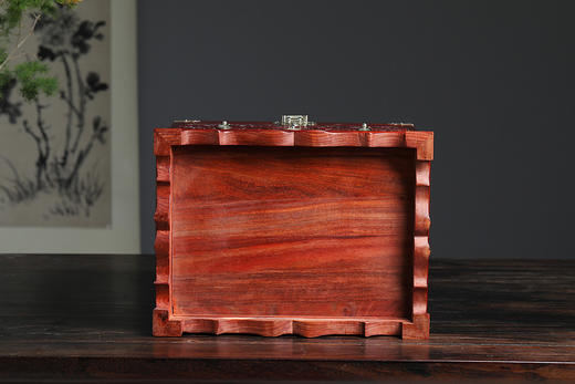 【青山特惠】血檀吉祥如意首饰盒30.5*23.24cm b13 商品图6