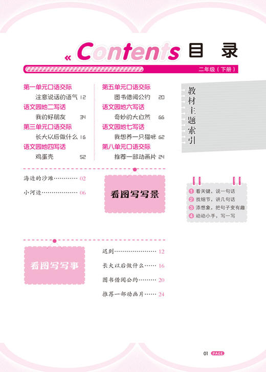 钟书金牌 部编版小学生同步作文 2年级下册/二年级第二学期 上海小学教材教辅人教版统编语文教材知识大全书辅导训练课堂同步作文 商品图2