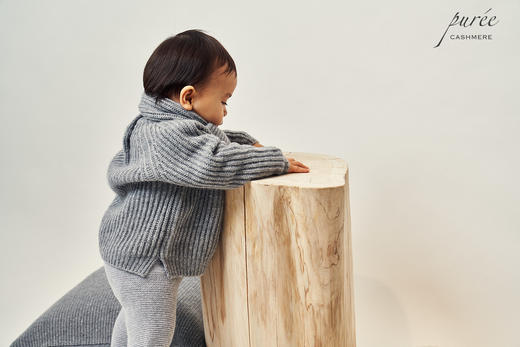 #2018 「BABY FISHERMEN DUO」100% CASHMERE 宝宝渔夫针织衫+小围巾套装 商品图4