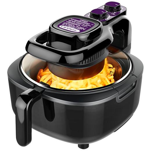 利仁（Liven）空气炸锅5L家用大容量电炸锅可视窗口多功能锅无油煎炸锅薯条机KZ-J5000B干炸锅 商品图0