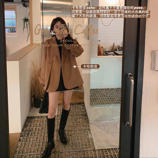 金蘑菇菇【摩登时代 soho大衣】芋泥波波XS数量1 商品图4