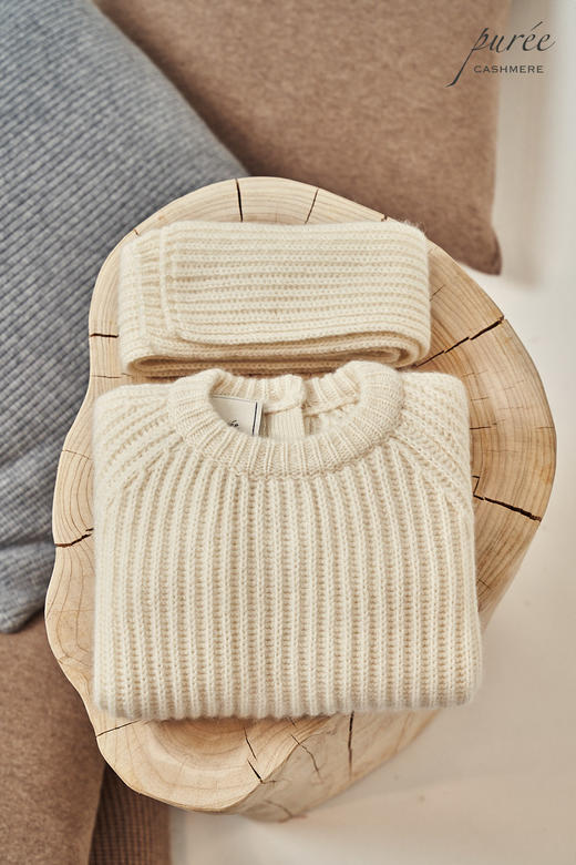 #2018 「BABY FISHERMEN DUO」100% CASHMERE 宝宝渔夫针织衫+小围巾套装 商品图8