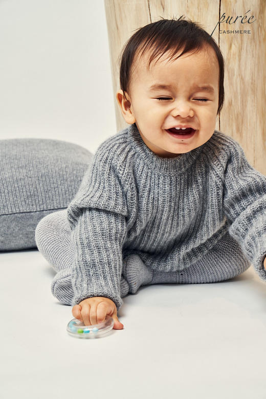#2018 「BABY FISHERMEN DUO」100% CASHMERE 宝宝渔夫针织衫+小围巾套装 商品图6