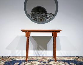 红桥红  家具严选  缅甸花梨（大果紫檀）  【石面 98/120刀牙 平头案】