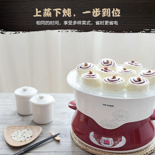 天际(TONZE)电炖锅隔水炖 煮粥炖汤全自动1锅5胆DGD40-40DWG 4L 商品图1