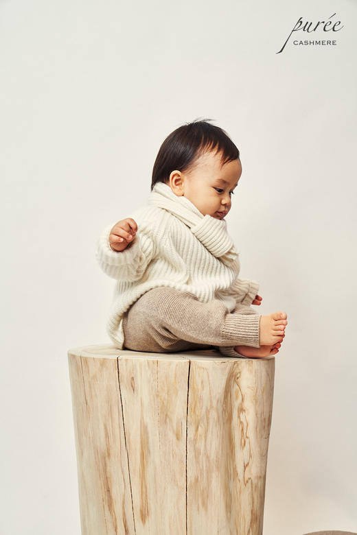 #2018 「BABY FISHERMEN DUO」100% CASHMERE 宝宝渔夫针织衫+小围巾套装 商品图7
