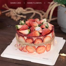 草莓夹心丨手工果酱蛋糕