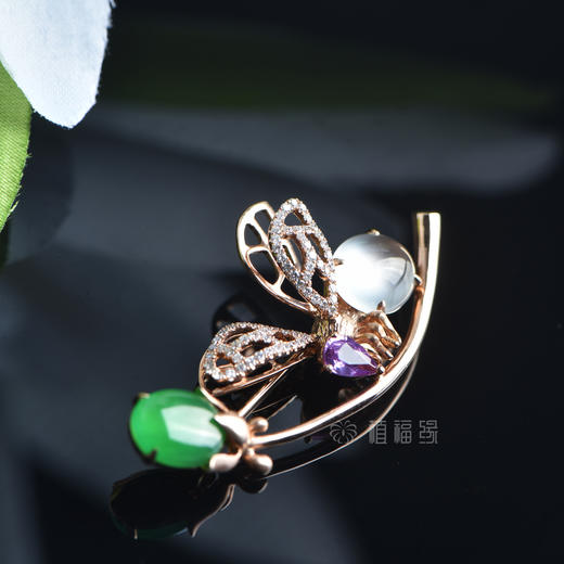 【甜蜜】翡翠蜜蜂胸针-XZ2012223 商品图2