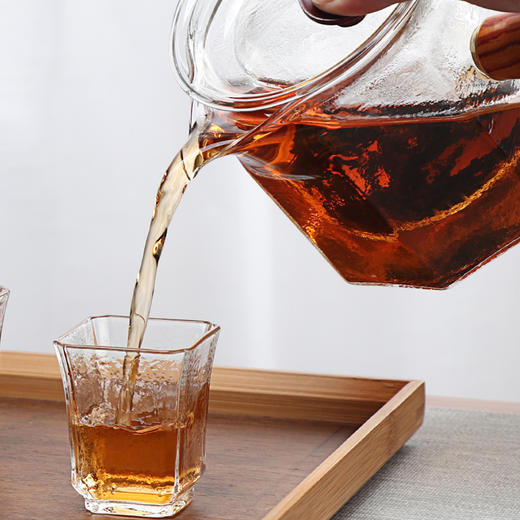  弘龙 侧把壶八角锤纹侧把锤目纹 煮茶壶实木把煮茶器耐高温过滤电陶炉适用茶壶 商品图2