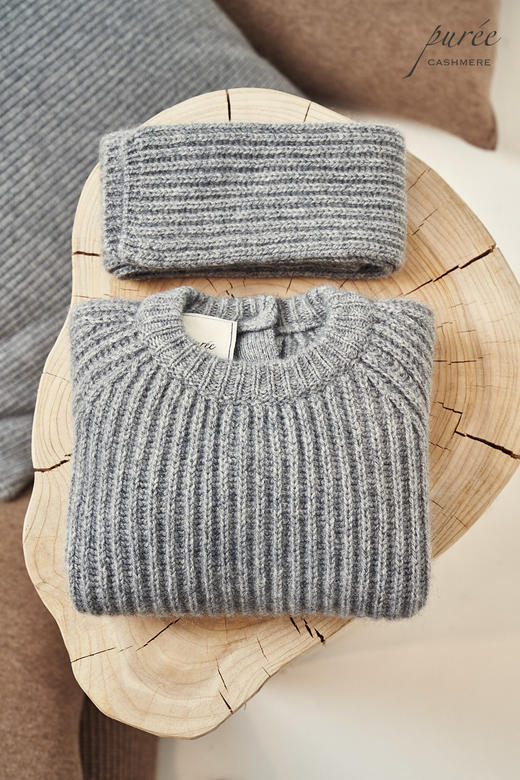 #2018 「BABY FISHERMEN DUO」100% CASHMERE 宝宝渔夫针织衫+小围巾套装 商品图9