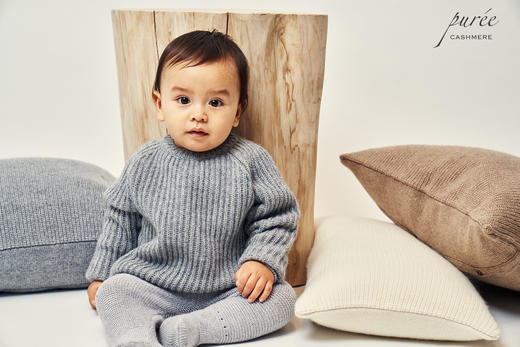 #2018 「BABY FISHERMEN DUO」100% CASHMERE 宝宝渔夫针织衫+小围巾套装 商品图7
