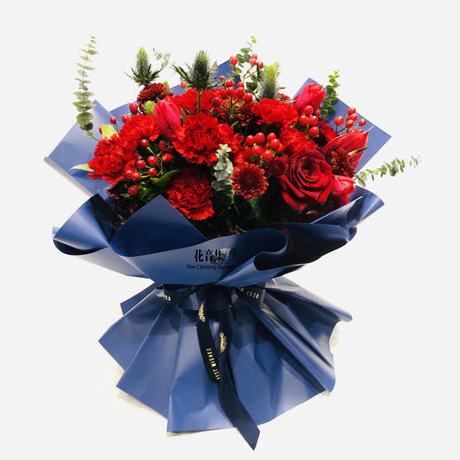 灼灼之花——红色康乃馨花束 商品图0