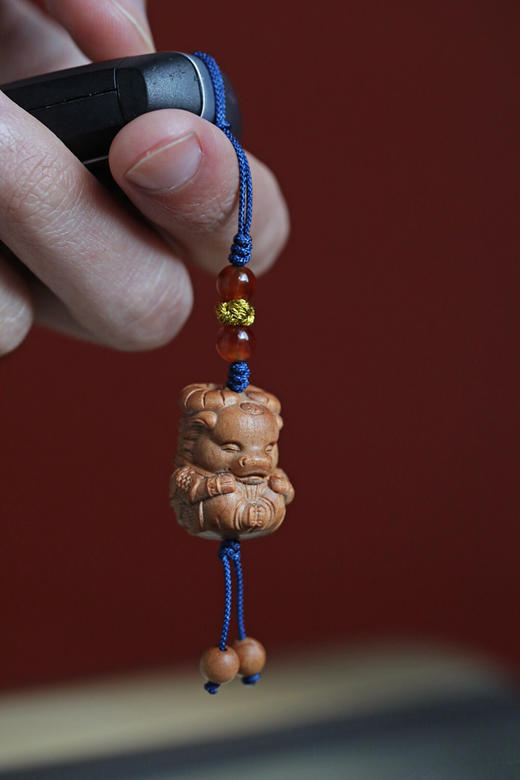 【双十一嗨购】老山檀萌萌牛钥匙扣 b50 商品图4