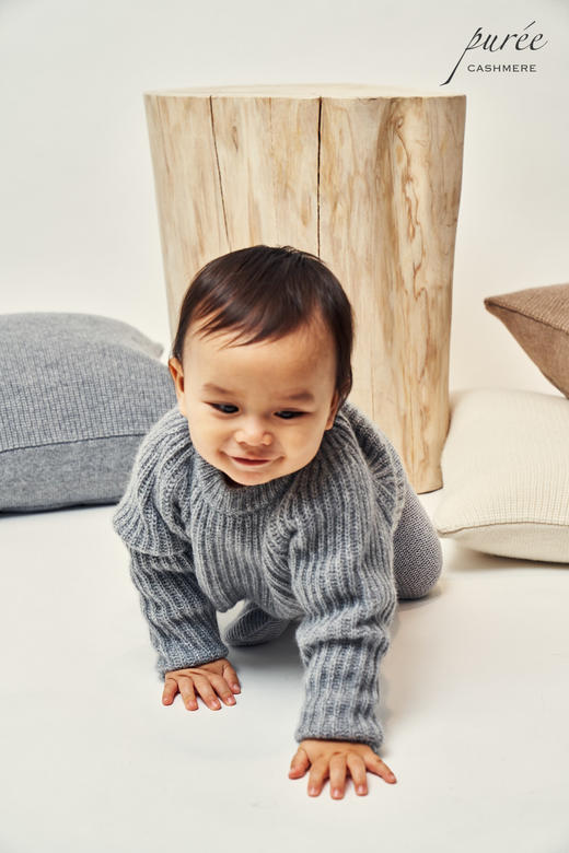 #2018 「BABY FISHERMEN DUO」100% CASHMERE 宝宝渔夫针织衫+小围巾套装 商品图5
