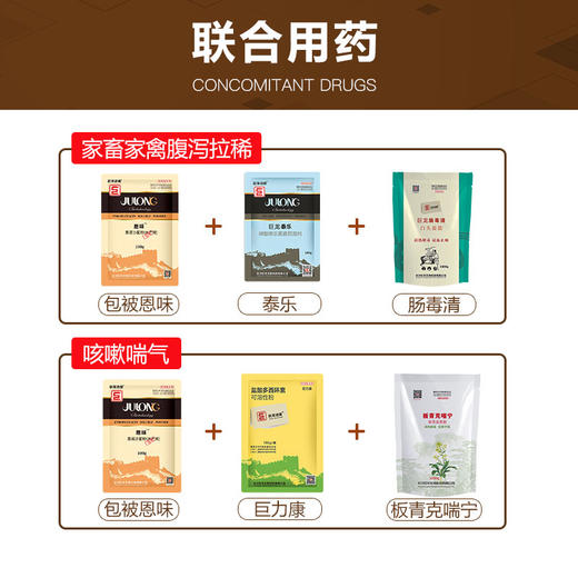 恩诺沙星包被恩味畜禽病毒性细菌性呼吸道特效畜禽药猪药禽药100g/500g 商品图3