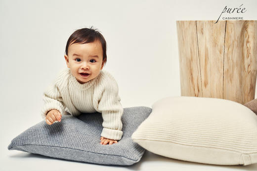 #2018 「BABY FISHERMEN DUO」100% CASHMERE 宝宝渔夫针织衫+小围巾套装 商品图2