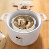 美的（Midea）电炖盅电炖锅陶瓷燕窝隔水炖盅多功能煮粥煲汤锅1.6L白瓷3胆 MD-DZ16E102 商品缩略图1