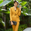 IWY/黄色长袖西装长裤套装CP729 商品缩略图1