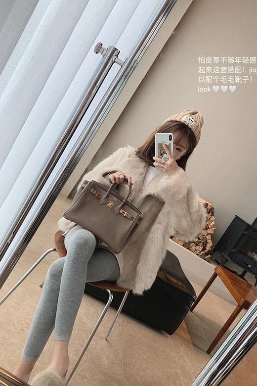 金蘑菇菇【云端漫步 仙女托卡】全员尖叫！皮草外套女皮毛一体 商品图5