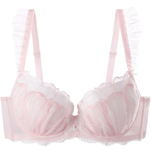 大罩杯秘密花园秋冬刺绣圆润饱满上托侧收透气大胸内衣女 商品图1