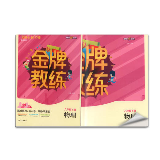 钟书金牌 全新正版 金牌教练八年级·物理下册 8年级/八年级 下册（第二学期）上海百位名师联袂编写 附赠课时练习单元期中期末卷 商品图1