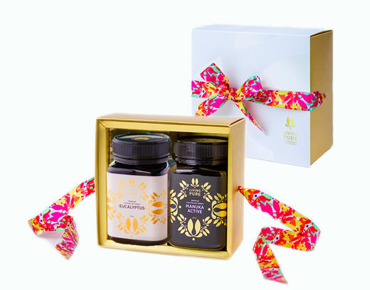 缎带蜂蜜双支礼盒 (麦卢卡+桉树花）-LP006 商品图0