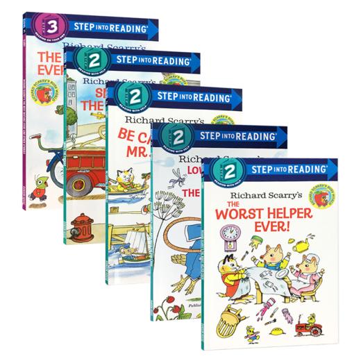 英文原版绘本 斯凯瑞系列5册 Step into Reading Richard Scarry美国兰登经典分级读物4-6岁 进口正版儿童英语绘本3-6岁童书 商品图3