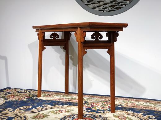 红桥红  家具严选  缅甸花梨（大果紫檀）  【云石 120 云牙如意平头案】 商品图3