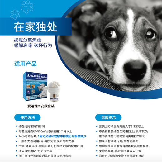 爱达恬 安欣套装 犬用缓解应激 安抚情绪  环境适应48ml 商品图1