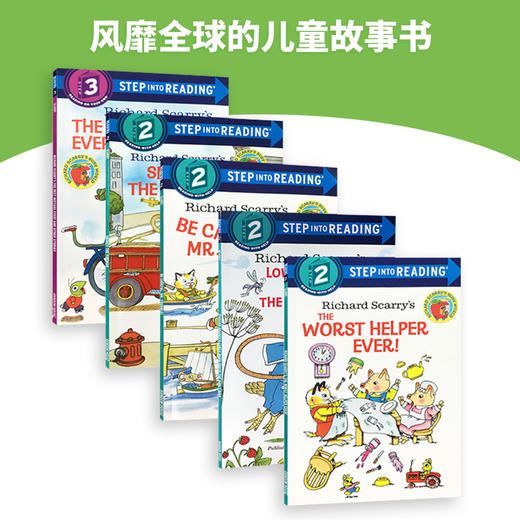 英文原版绘本 斯凯瑞系列5册 Step into Reading Richard Scarry美国兰登经典分级读物4-6岁 进口正版儿童英语绘本3-6岁童书 商品图2