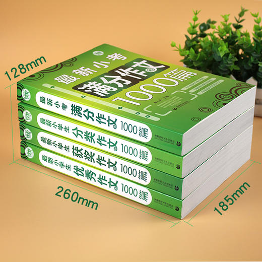 全4册 小学生获奖优秀分类作文最新小考满分作文1000篇 小学生作文精选3456年级优秀范文小升初作文素材大全 波波乌作文大宝库 商品图1