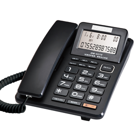 中诺 电话机 座机 固定 电话 来电显示 屏幕角度可调 独立音量 免打扰 有绳板机 G072黑色