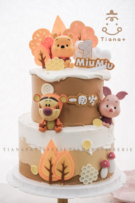 小熊维尼 卡通 定制 蛋糕 商品图1
