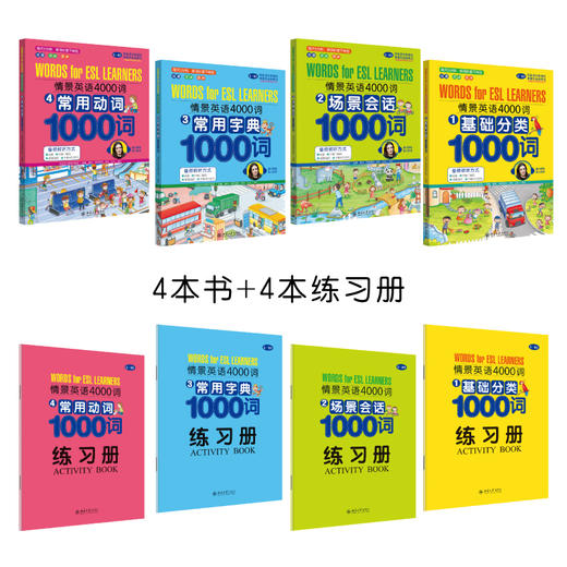 现货速发《情景英语4000词》 作者：沧浪文化英语创研室 定价：158元（全四册）） 商品图3